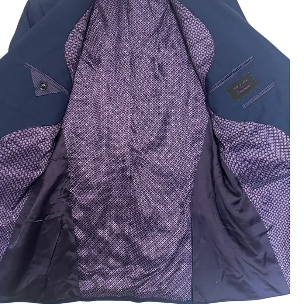 Ted Baker London Jay CT Navy Blazer Mens 40R NWT Wool Endurance 2 Button